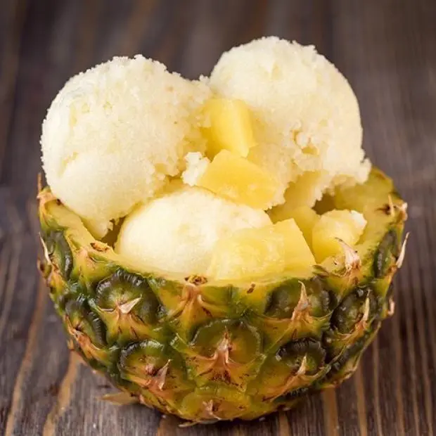 Refreshing Pineapple Sorbet from Fresh MD2